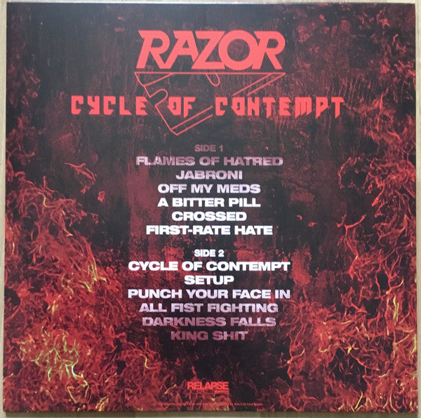 Razor (2) : Cycle Of Contempt (LP,Album)