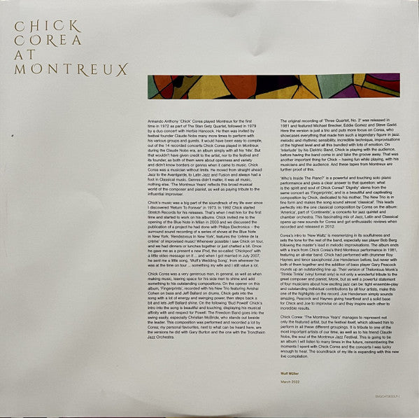 Chick Corea : The Montreux Years (2xLP, RM, 180)