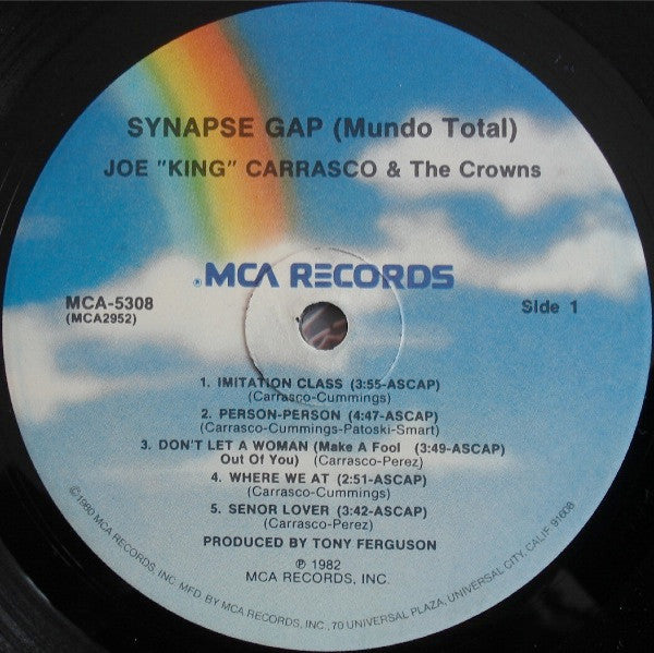 Joe King Carrasco & The Crowns : Synapse Gap (Mundo Total) (LP,Album)