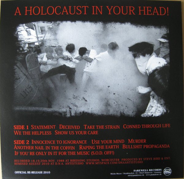 Extreme Noise Terror : A Holocaust In Your Head (LP,Album,Reissue,Remastered,Limited Edition)