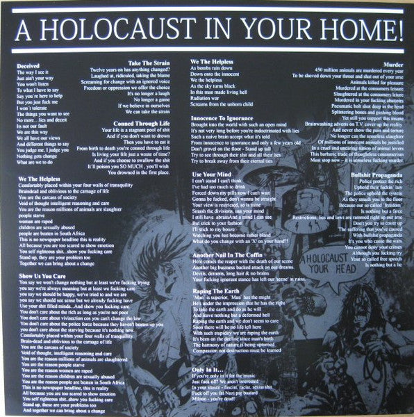 Extreme Noise Terror : A Holocaust In Your Head (LP,Album,Reissue,Remastered,Limited Edition)
