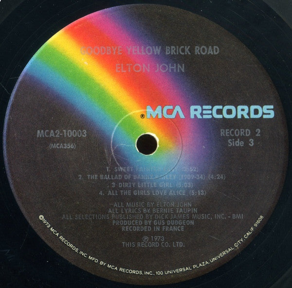 Elton John : Goodbye Yellow Brick Road (LP,Album)