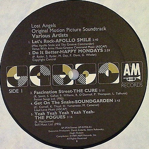 Various : Lost Angels Original Motion Picture Soundtrack (LP,Compilation)