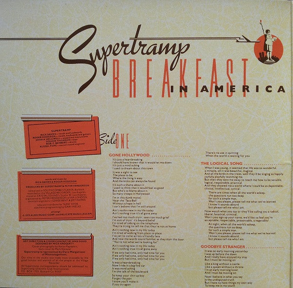 Supertramp : Breakfast In America (LP,Album,Reissue,Remastered)