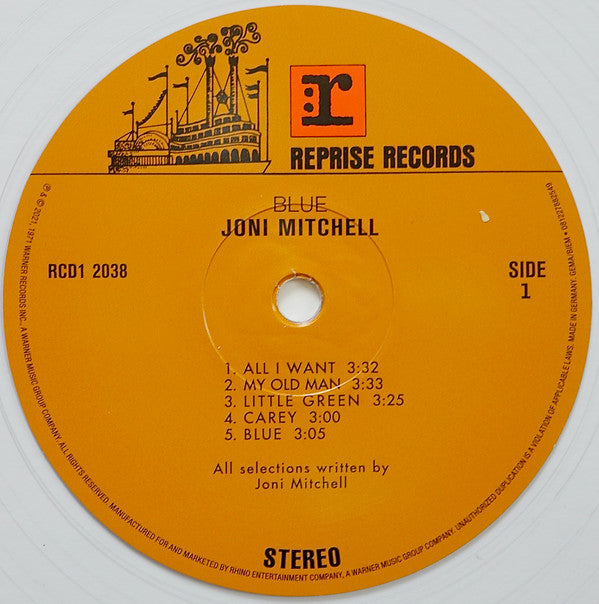 Joni Mitchell : Blue (LP,Album,Record Store Day,Reissue,Remastered)