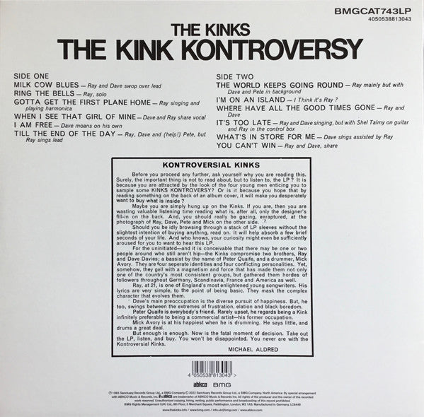 Kinks, The : The Kink Kontroversy (LP,Album,Reissue,Mono)
