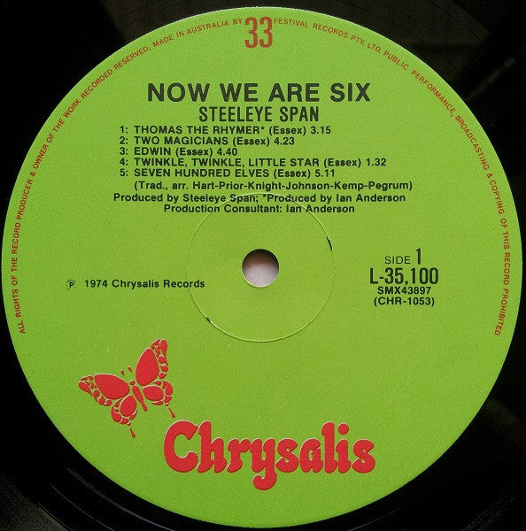 Steeleye Span : Now We Are Six (LP,Album)