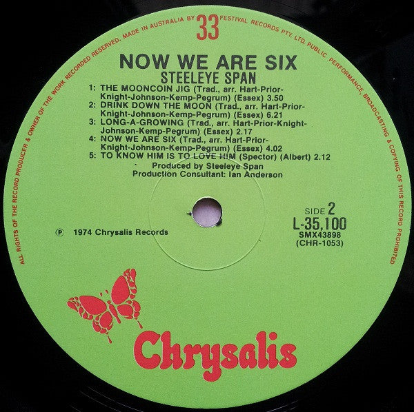 Steeleye Span : Now We Are Six (LP,Album)