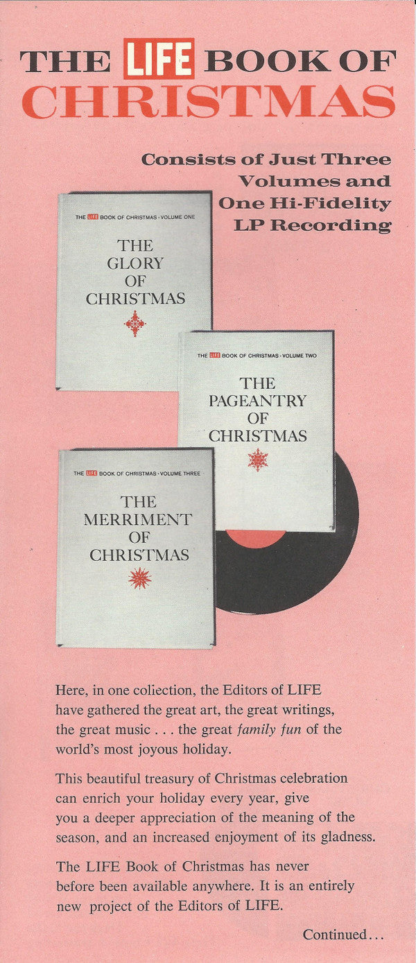 Various : The Life Treasury Of Christmas Music (LP,Mono)