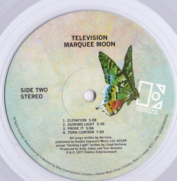 Television : Marquee Moon (LP,Album,Limited Edition,Reissue)