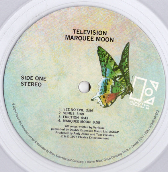 Television : Marquee Moon (LP,Album,Limited Edition,Reissue)