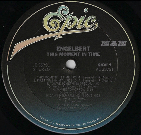 Engelbert Humperdinck : This Moment In Time (LP,Album)