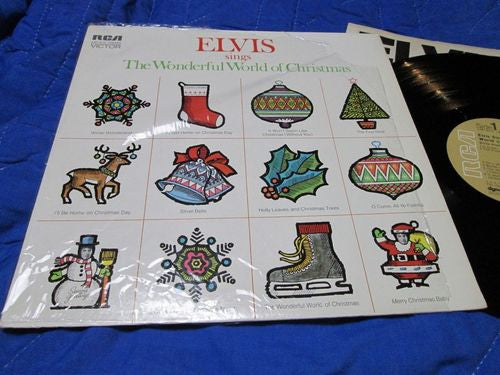 Elvis Presley : Elvis Sings The Wonderful World Of Christmas (LP,Album,Stereo)