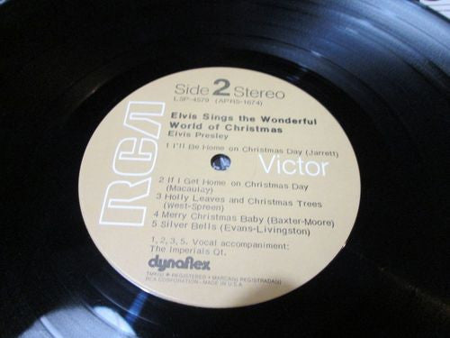 Elvis Presley : Elvis Sings The Wonderful World Of Christmas (LP,Album,Stereo)