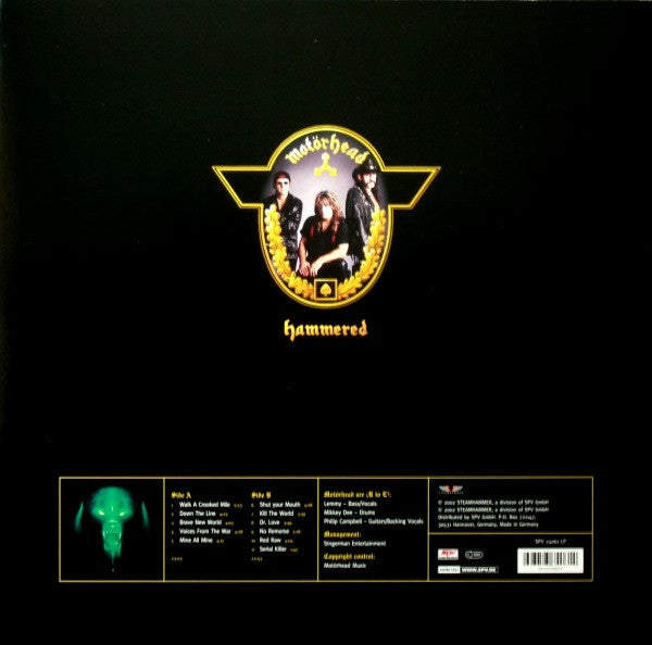 Motörhead : Hammered (LP,Album,Reissue)