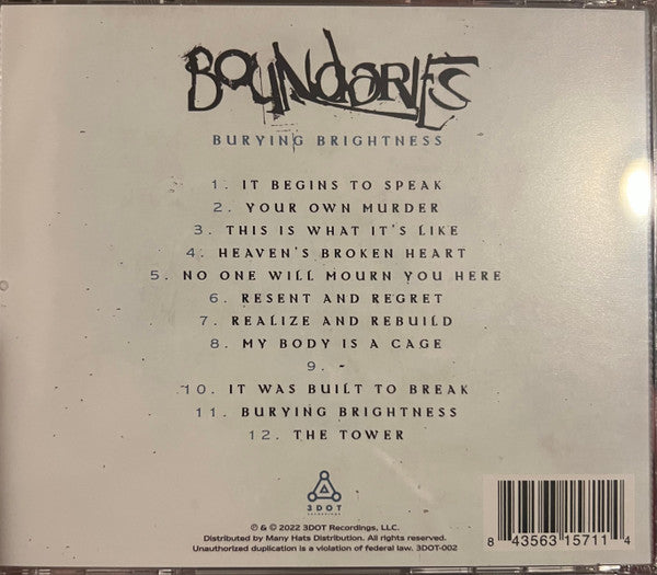 Boundaries (3) : Burying Brightness (Album)
