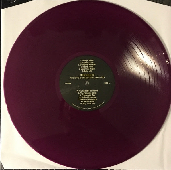 Disorder (3) : The EP's Collection 1981-1983 (LP,Compilation)