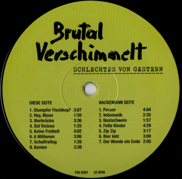 Brutal Verschimmelt : Schlechtes Von Gestern (LP,Album)