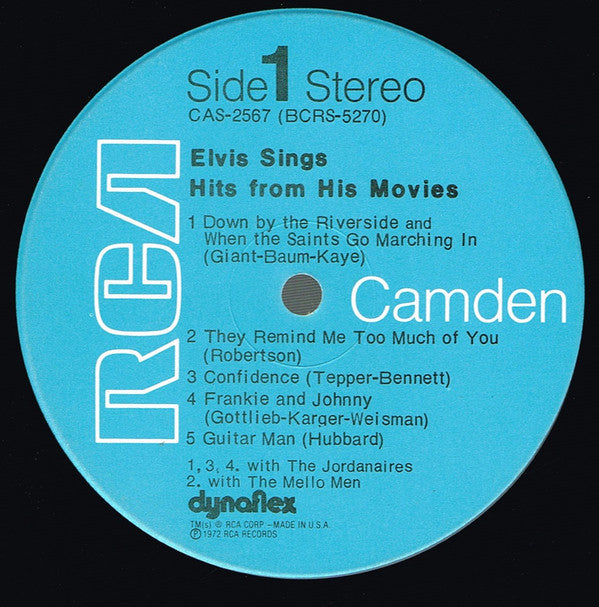 Elvis Presley : Sings Hits From His Movies, Volume 1 (LP,Compilation)