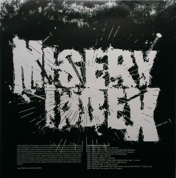 Misery Index : Pulling Out The Nails (LP,Compilation)