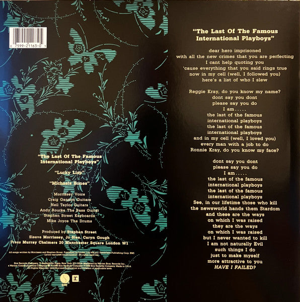 Morrissey : The Last Of The Famous International Playboys (12",33 ⅓ RPM,Maxi-Single)