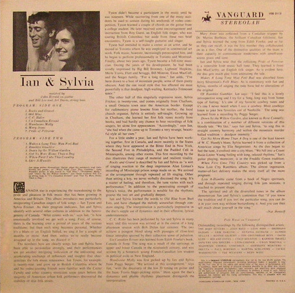 Ian & Sylvia : Ian & Sylvia (LP,Album,Reissue,Stereo)