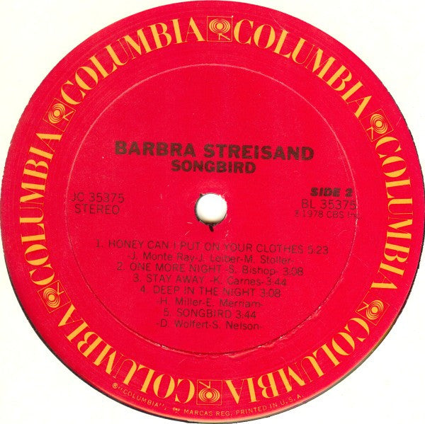 Barbra Streisand : Songbird (LP)