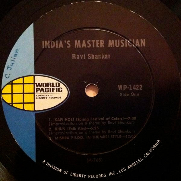Ravi Shankar : India's Master Musician (LP,Album,Repress,Mono)