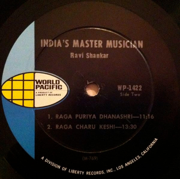 Ravi Shankar : India's Master Musician (LP,Album,Repress,Mono)