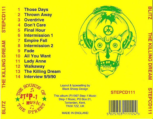 Blitz (3) : The Killing Dream (Album,Reissue)