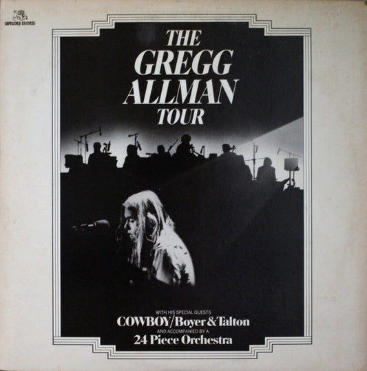 Gregg Allman With Cowboy (6) / Scott Boyer & Tommy Talton : The Gregg Allman Tour  (LP,Album)