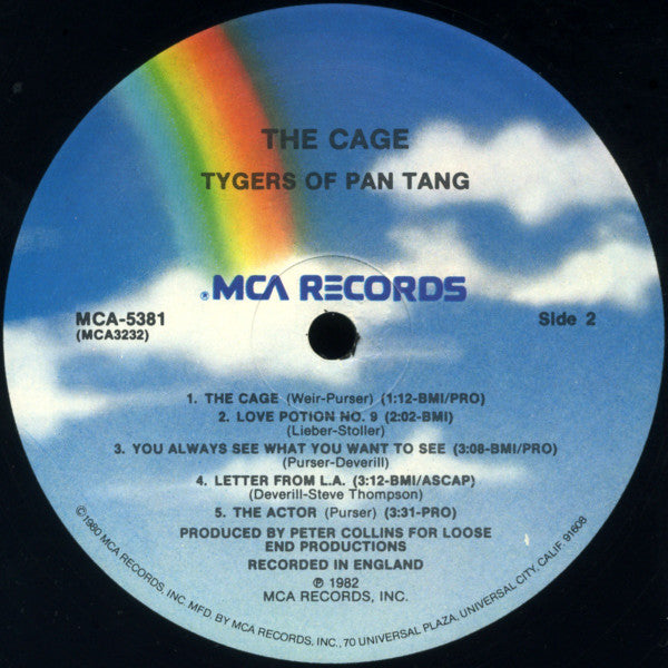 Tygers Of Pan Tang : The Cage (LP,Album)