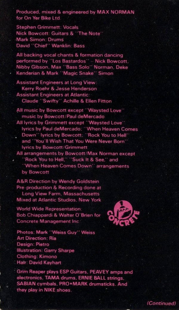 Grim Reaper (3) : Rock You To Hell (Album)