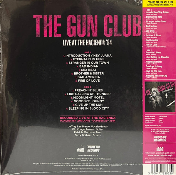 Gun Club, The : Live At The Hacienda '84 (LP,Record Store Day,Limited Edition)