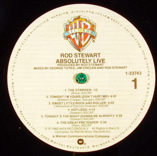 Rod Stewart : Absolutely Live (LP,Album)