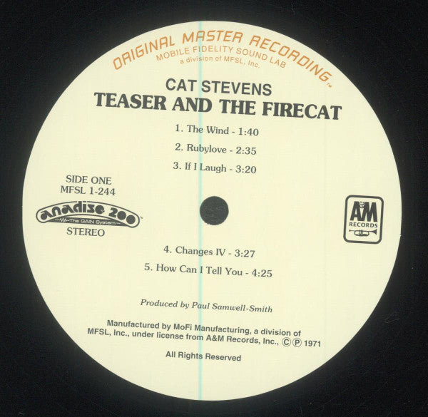 Cat Stevens : Teaser And The Firecat (LP,Album,Limited Edition,Numbered,Reissue,Remastered)