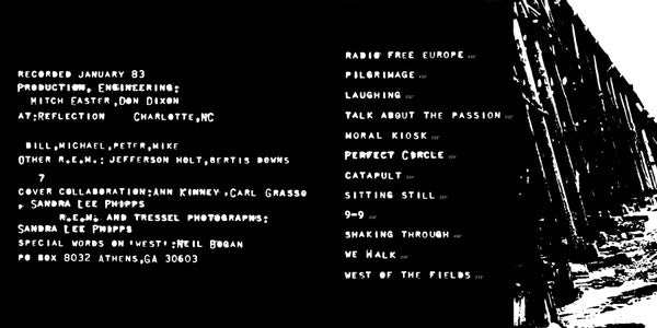 R.E.M. : Murmur (LP,Album,Limited Edition,Numbered,Reissue,Remastered,Stereo)