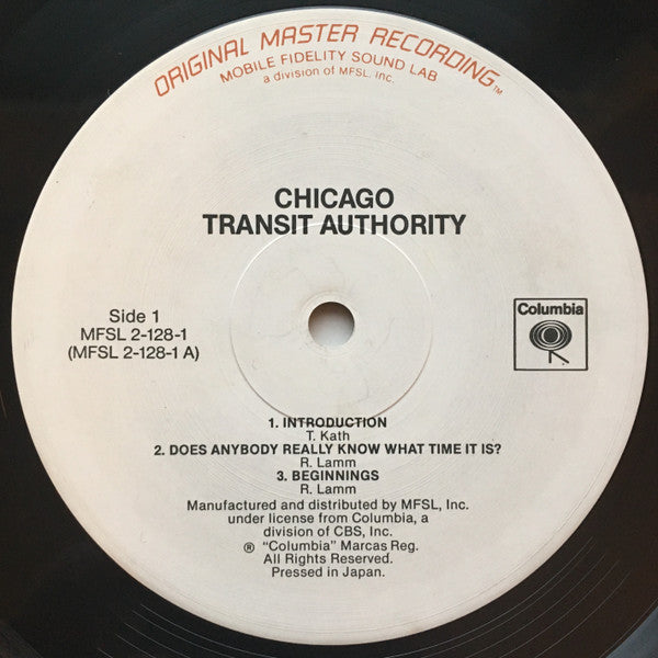 Chicago (2) : Chicago Transit Authority (LP,Album,Reissue,Remastered,Stereo)