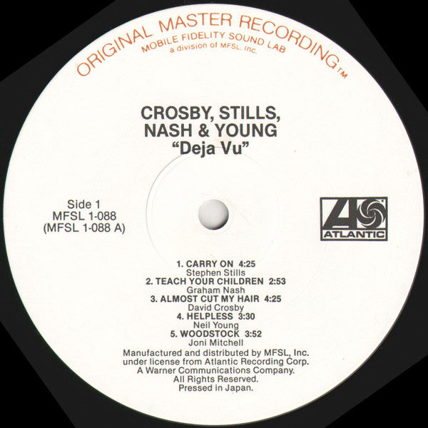 Crosby, Stills, Nash & Young : Déjà Vu (LP,Album,Reissue,Remastered)