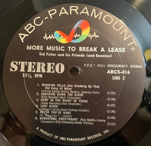 Sid Feller And His "Friends".......[And Enemies] : More Music To Break A Lease!!! (LP,Album,Stereo)
