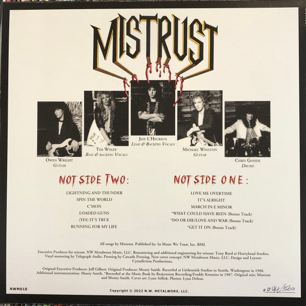 Mistrust (2) : Spin The World: The Expanded Edition (LP,Album,Limited Edition,Numbered,Reissue)