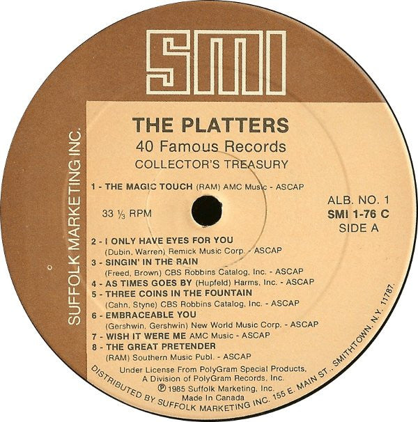 Platters, The : 40 Famous Records: Collector's Treasury (LP,Compilation)