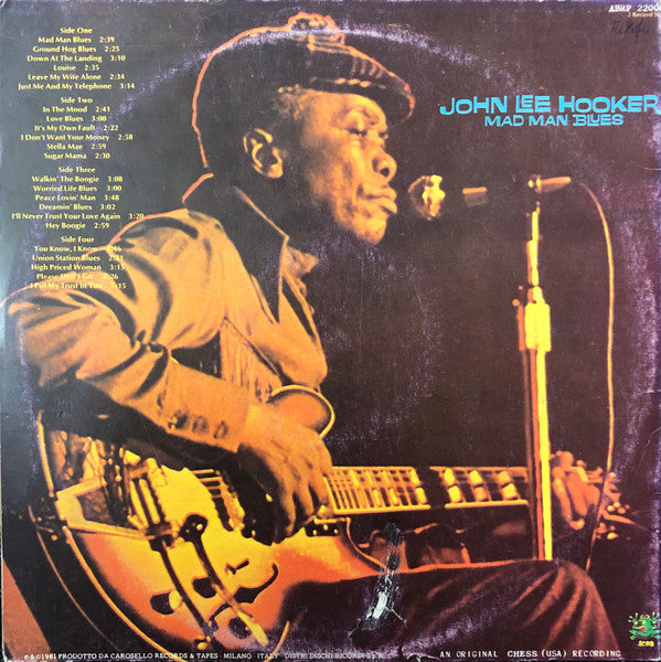 John Lee Hooker : Mad Man Blues (LP,Compilation,Reissue,Stereo)