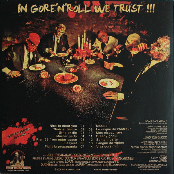 Banane Metalik : Nice To Meat You (LP,Album,Limited Edition,Numbered)