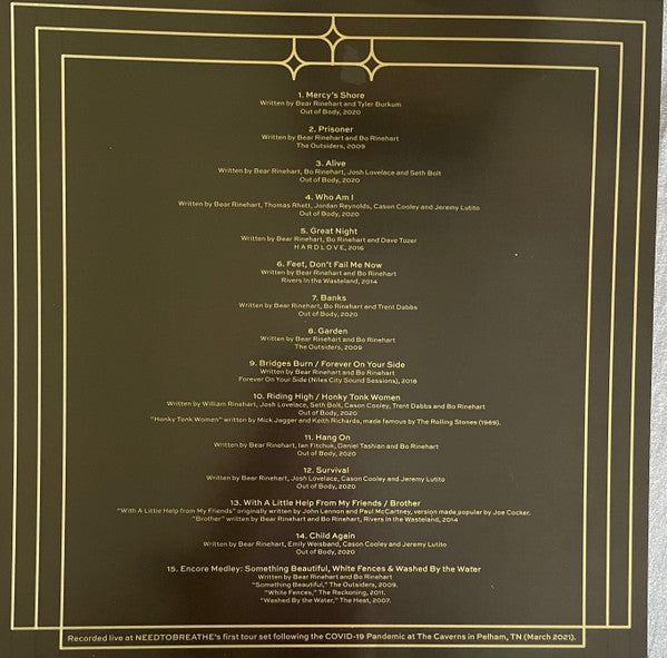 NEEDTOBREATHE : Live From The Woods Vol. 2 (LP)