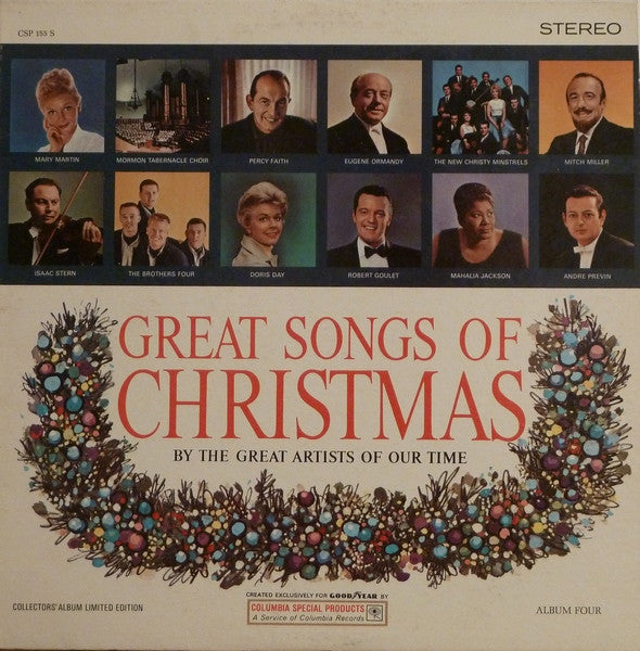 Various : Great Songs Of Christmas (By The Great Artists Of Our Time) (LP,Album,Compilation,Limited Edition,Stereo)