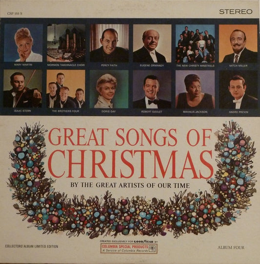 Various : Great Songs Of Christmas (By The Great Artists Of Our Time) (LP,Album,Compilation,Limited Edition,Stereo)