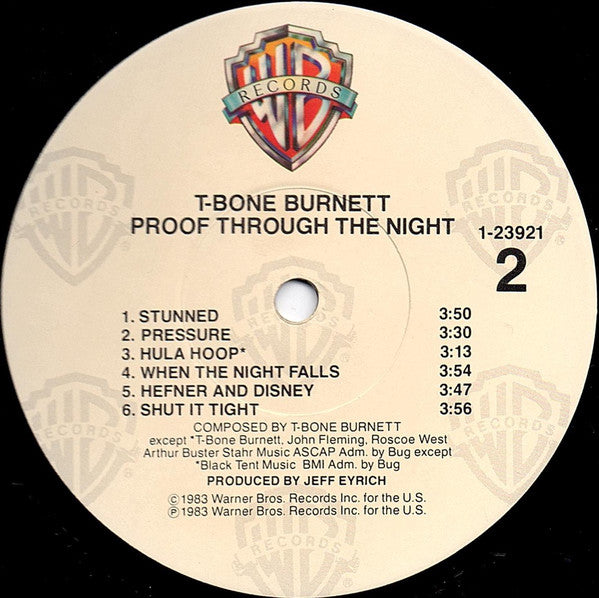 T-Bone Burnett : Proof Through The Night (LP,Album,Stereo)