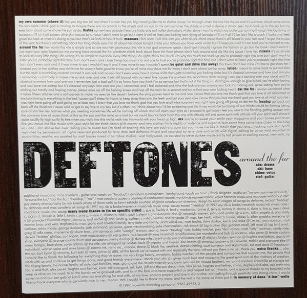 Deftones : Around The Fur (LP,Album,Reissue)