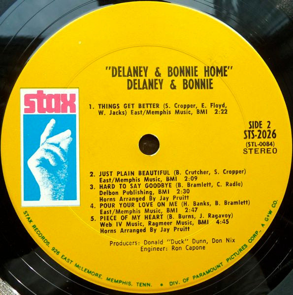 Delaney & Bonnie : Home (LP,Album,Stereo)